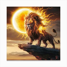 Lion Of The Sun 1 Canvas Print