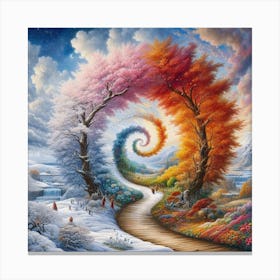 Spiral Path Canvas Print