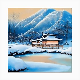 Winter In Kyoto Canvas Print