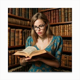 The Young Librarian 30 Canvas Print