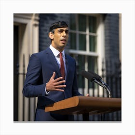 Prime Minister'S Speech Canvas Print