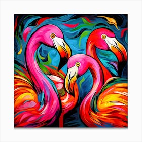 Flamingos 8 Canvas Print