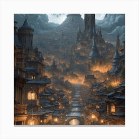 Fantasy City Canvas Print