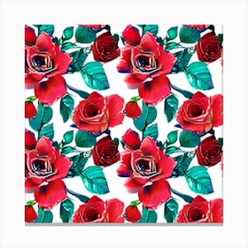 Red Roses 4 Canvas Print