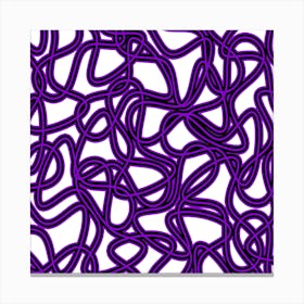 Purple Swirls 1 Canvas Print