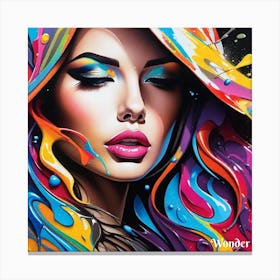 Grafitti Beauty Canvas Print