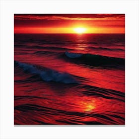 Red Sunset 2 Canvas Print