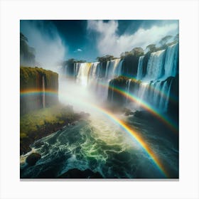 Rainbow Over Iguazu Falls Canvas Print