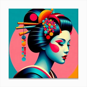 Japan Geisha Visual 141 Canvas Print