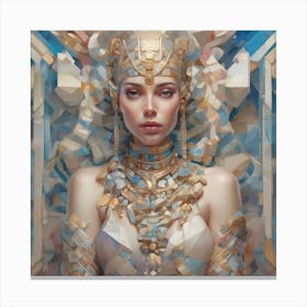 The Jigsaw Becomes Her - Pastel 14 Canvas Print