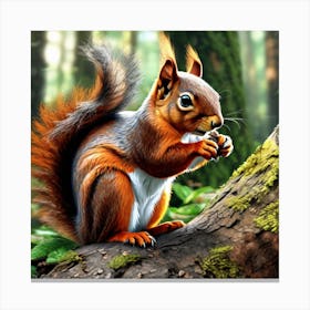 Red Squirrel 23 Canvas Print