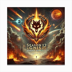 Ignis Luporum Season 12 Title Card Canvas Print