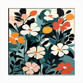 Flowers In The Garden Canvas Print