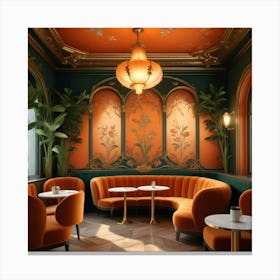 Rococo Cafe Canvas Print