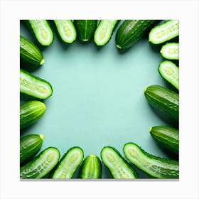 Cucumbers In A Circle 1 Canvas Print