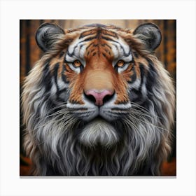 Tiger In The Forest Canvas Print