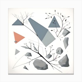 Geometric Shapes Abstract Canvas Print