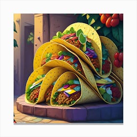 Tacos Canvas Print