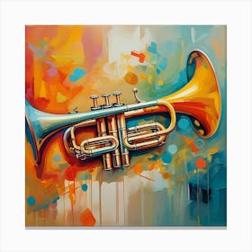 Trumpet Painting Canvas Print