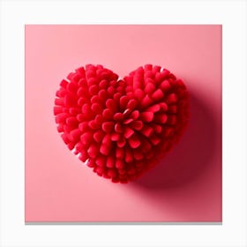 Red Heart Canvas Print