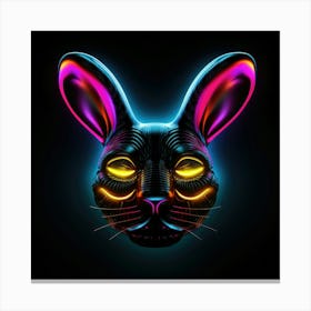 Neon Rabbit 3 Stampe su tela