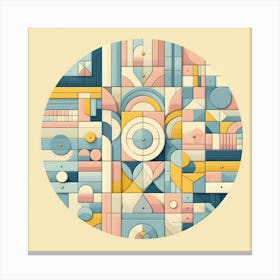 Geometric Abstract Painting 1 Canvas Print