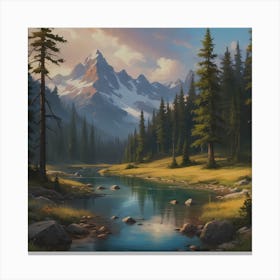 Valley of Calm Canvas Print