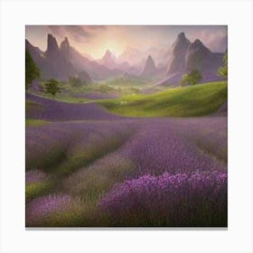 Lavender Field Canvas Print