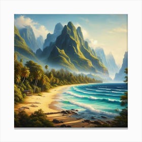 Hawaiian Beach 1 Canvas Print