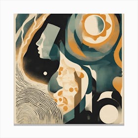 Woman'S Head Canvas Print