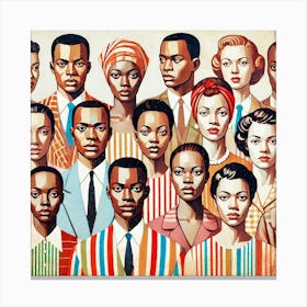 1950s People 02 Canvas Print