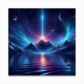 Space Landscape Hd Wallpaper Canvas Print