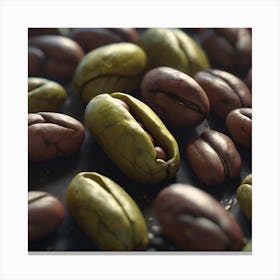 Coffee Beans 405 Canvas Print