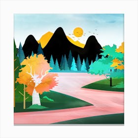 Colorful Wilderness Canvas Print