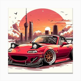 Modified mazda miata Canvas Print