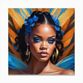 Rihanna 3 Canvas Print