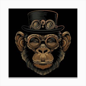 Steampunk Monkey 30 Canvas Print
