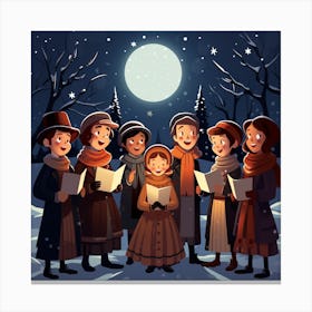 Christmas Choir Canvas Print