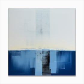 Blue Square 3 Canvas Print