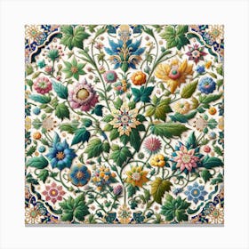 The Garden Tile Canvas Print