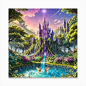 Disney Fairy Castle Canvas Print