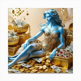 Gold and money attraction 3 Canvas Print