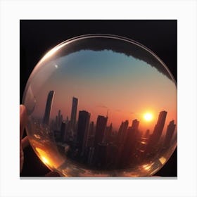 Globe City Canvas Print