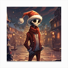 Merry Christmas! Christmas skeleton 8 Canvas Print