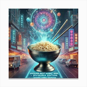 Divisoria Night Market Mode Scifi Canvas Print