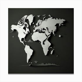 Default Create Unique Design Of World Map 1 Canvas Print
