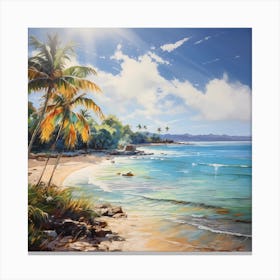 AI Caribbean Canvas Reverie Canvas Print