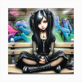 Goth Girl Canvas Print