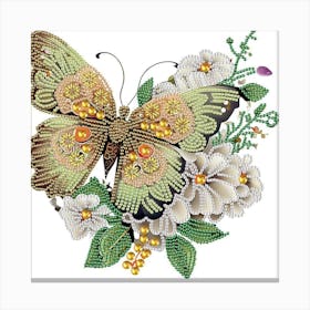 Butterfly And Flowers Stalente Diamond Painting Kits for Adults Butterfly, 5D Special Shape Diamond Art Kits for Beginners, Crystal Rhinestones Diamond Painting for Home Wall Decoration Gift Canvas Print