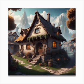 Fantasy Village Canvas Print